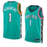 Maillot San Antonio Spurs Victor Wembanyama #1 Ville 2022-23 Vert