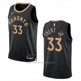 Maillot Toronto Raptors Gary Trent JR. #33 Ville 2022-23 Noir