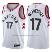 Maillot Toronto Raptors Jonas Valanciunas #17 Association 2017-18 Blanc