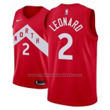 Maillot Toronto Raptors Kawhi Leonard #2 Earned 2018-19 Rouge