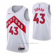 Maillot Toronto Raptors Pascal Siakam #43 Association 2020-21 Blanc