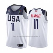 Maillot USA Mason Plumlee 2019 FIBA Basketball World Cup Blanc