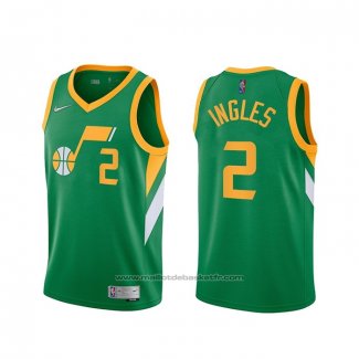 Maillot Utah Jazz Joe Ingles #2 Earned 2020-21 Vert