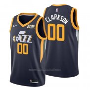 Maillot Utah Jazz Jordan Clarkson #00 Icon Bleu