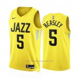 Maillot Utah Jazz Malik Beasley #5 Icon 2022-23 Jaune