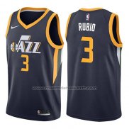 Maillot Utah Jazz Ricky Rubio #3 Icon 2017-18 Bleu