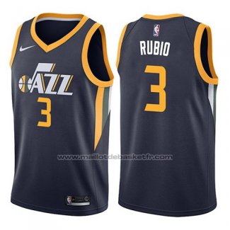 Maillot Utah Jazz Ricky Rubio #3 Icon 2017-18 Bleu