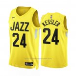 Maillot Utah Jazz Walker Kessler #24 Icon 2022-23 Jaune