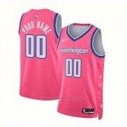 Maillot Washington Wizards Personnalise Ville 2022-23 Rosa