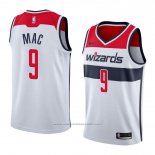 Maillot Washington Wizards Sheldon Mac #9 Association 2018 Blanc