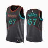 Maillot Washington Wizards Taj Gibson #67 Ville 2023-24 Noir