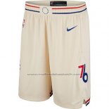 Short Philadelphia 76ers Ville 2017-18 Jaune