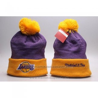 Bonnet Los Angeles Lakers Volet Jaune