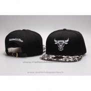 Casquette Chicago Bulls Snapback Blanc Noir