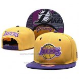 Casquette Los Angeles Lakers Jaune Volet