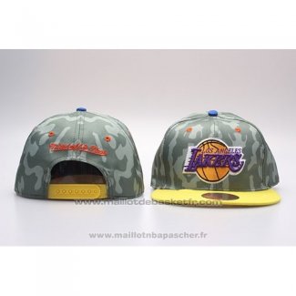 Casquette Los Angeles Lakers Snapback Vert Jaune