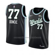 Maillot 2019 Rising Star Luka Doncic #77 World Noir