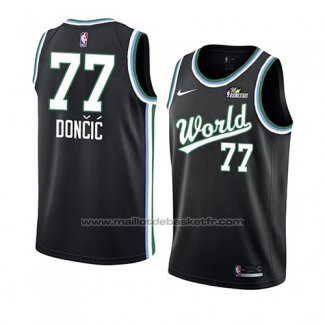 Maillot 2019 Rising Star Luka Doncic #77 World Noir