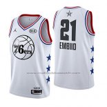 Maillot All Star 2019 Philadelphia 76ers Joel Embiid #21 Blanc