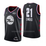 Maillot All Star 2019 Philadelphia 76ers Joel Embiid #21 Noir