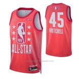 Maillot All Star 2022 Utah Jazz Donovan Mitchell #45 Grenat