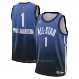 Maillot All Star 2023 New Orleans Pelicans Zion Williamson #1 Bleu