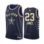 Maillot All Star 2024 Los Angeles Lakers LeBron James #23 Bleu