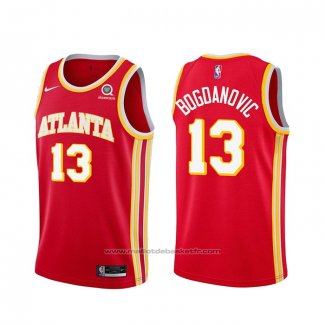 Maillot Atlanta Hawks Bogdan Bogdanovic #13 Icon 2020-21 Rouge