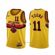 Maillot Atlanta Hawks Trae Young #11 Ville 2021-22 Jaune