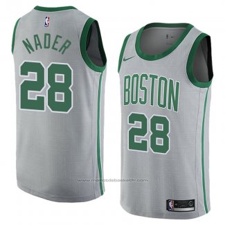 Maillot Boston Celtics Abdel Nader #28 Ville 2018 Gris