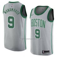 Maillot Boston Celtics Brad Wanamaker #9 Ville 2018 Gris