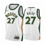 Maillot Boston Celtics Jordan Walsh #27 Ville 2023-24 Blanc