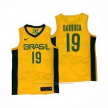 Maillot Brasil Leandro Barbosa #19 2019 FIBA Baketball World Cup Jaune