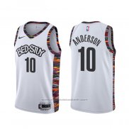 Maillot Brooklyn Nets Justin Anderson #10 Ville Blanc