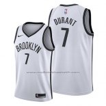Maillot Brooklyn Nets Kevin Durant #7 Association 2019 Blanc