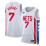 Maillot Brooklyn Nets Kevin Durant #7 Classic 2022-23 Blanc