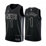 Maillot Brooklyn Nets T.j. Warren #1 Statement 2022-23 Noir