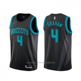 Maillot Charlotte Hornets Devonte' Graham #4 Ville Noir