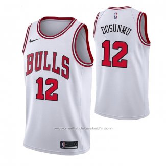 Maillot Chicago Bulls Ayo Dosunmu #12 Association 2021 Blanc