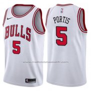 Maillot Chicago Bulls Bobby Portis #5 Association 2017-18 Blanc