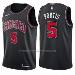 Maillot Chicago Bulls Bobby Portis #5 Statement 2017-18 Noir