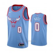 Maillot Chicago Bulls Coby White #0 Ville Bleu