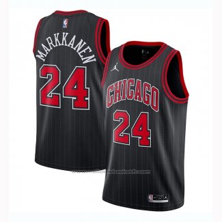 Maillot Chicago Bulls Lauri Markkanen #24 Statement 2020-21 Noir