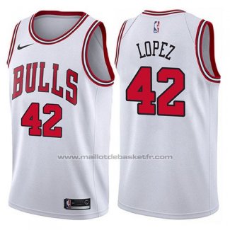 Maillot Chicago Bulls Robin Lopez #42 Association 2017-18 Blanc