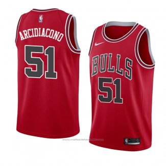 Maillot Chicago Bulls Ryan Arcidiacono #51 Icon 2018 Rouge