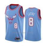 Maillot Chicago Bulls Zach Lavine #8 Ville Bleu