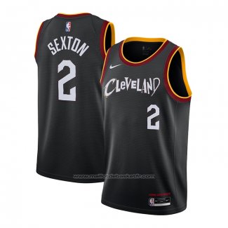 Maillot Cleveland Cavaliers Collin Sexton #2 Ville 2020-21 Noir