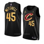 Maillot Cleveland Cavaliers Donovan Mitchell #45 Statement 2022-23 Noir