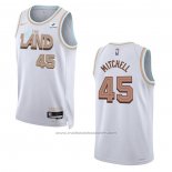 Maillot Cleveland Cavaliers Donovan Mitchell #45 Ville 2022-23 Blanc