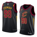 Maillot Cleveland Cavaliers Jae Crowder #99 Statement 2018 Noir